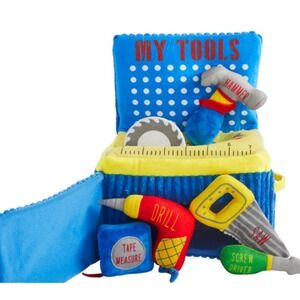 Mudpie Play My Tools 1st Plush Set Work Bench Soft & Textures Just Like‎ Daddy!
